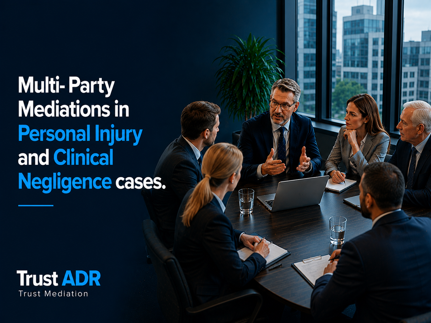 Multi-Party Mediations in Personal Injury and Clinical Negligence cases.