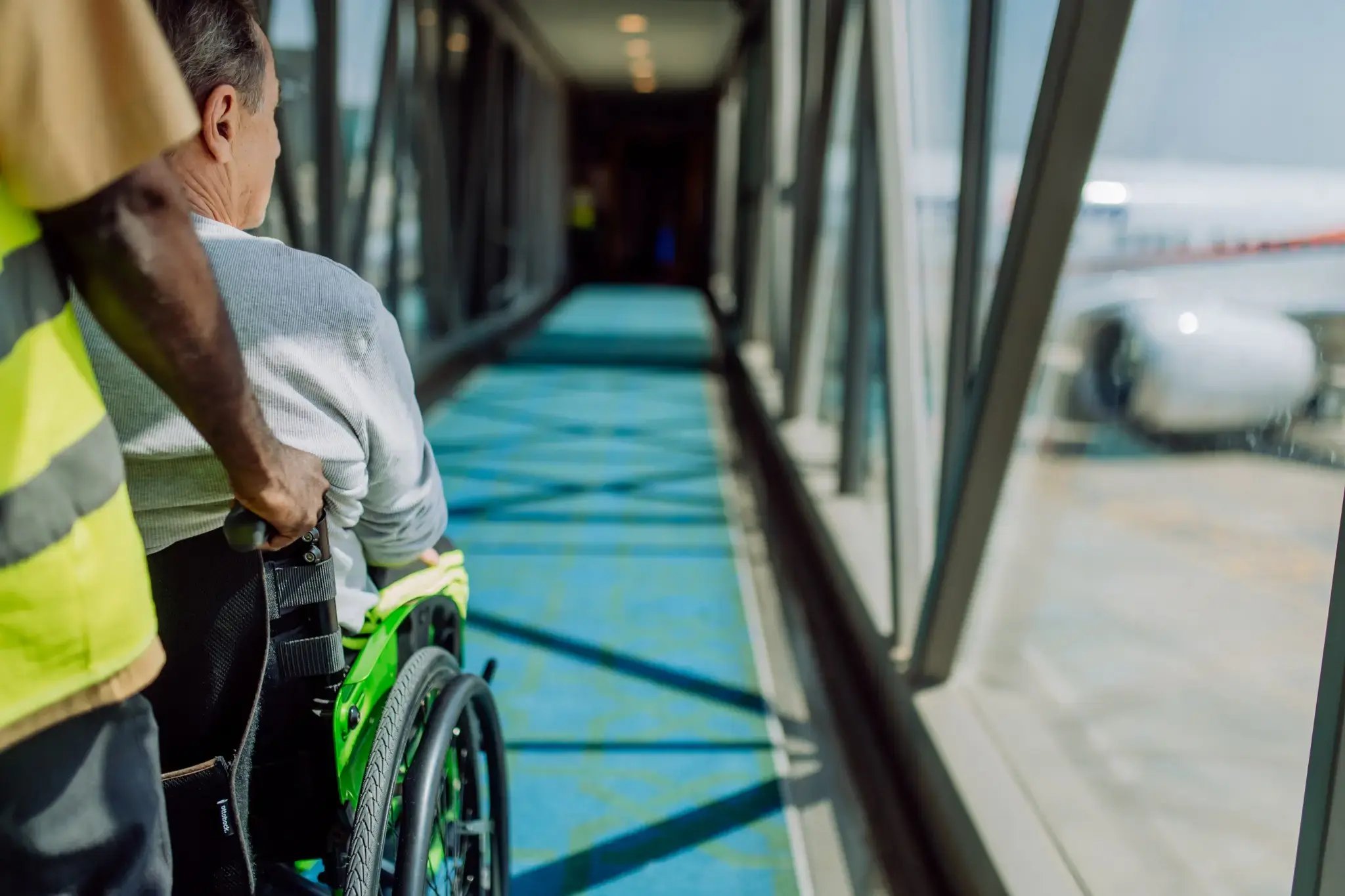 injured person in airport